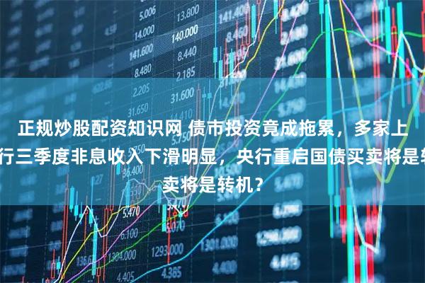 正规炒股配资知识网 债市投资竟成拖累，多家上市银行三季度非息收入下滑明显，央行重启国债买卖将是转机？