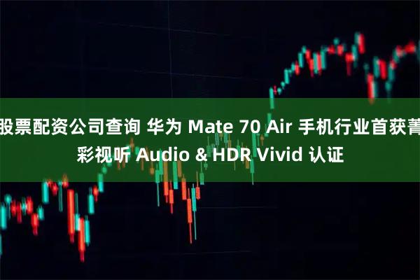 股票配资公司查询 华为 Mate 70 Air 手机行业首获菁彩视听 Audio & HDR Vivid 认证