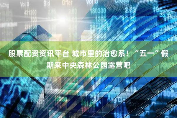 股票配资资讯平台 城市里的治愈系！“五一”假期来中央森林公园露营吧